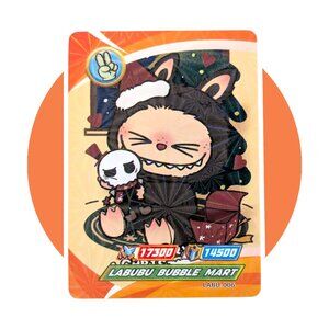 Labubu Game Collection Trading Card (WW06): Brown Monster Christmas, LABU-006
